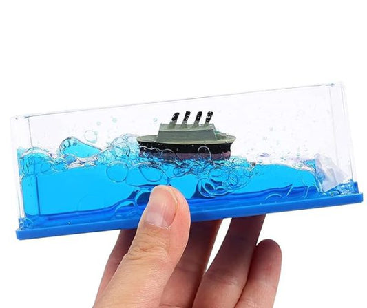 Car Dashboard Cruise Ship Fluid Drift Bottle Boat Floating livSmart