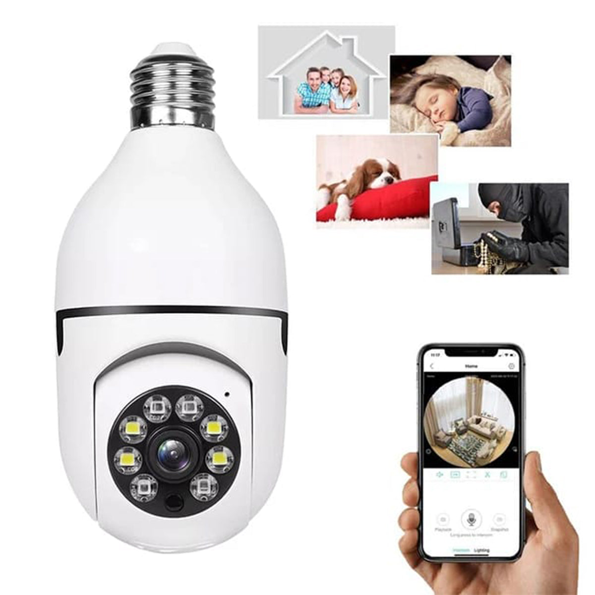 Panoramic WIFI Camera bulb livSmart