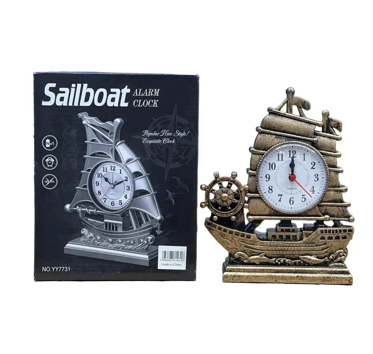 YYJ Clock - Sailboat-Shaped Alarm Clock LivSmart