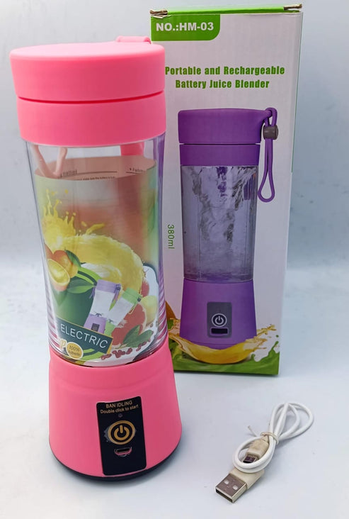 Hand Juicer Maker Fruit Usb Blender (random Color)