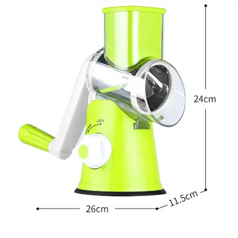 3 in 1 Rotary Cheese Grater Versatile Manual Vegetable Slicer LivSmart