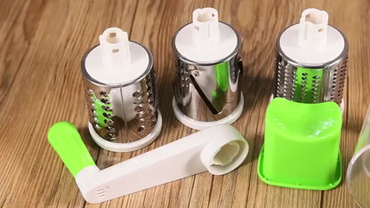 3 in 1 Rotary Cheese Grater Versatile Manual Vegetable Slicer LivSmart
