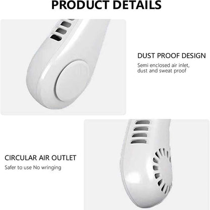 Neck Fan Portable Bladeless | Portable Rechargeable Fan Bladeless Neck Fan (random Color) livSmart