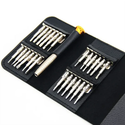 25 In 1 Leather Case Screwdriver Kit. livSmart