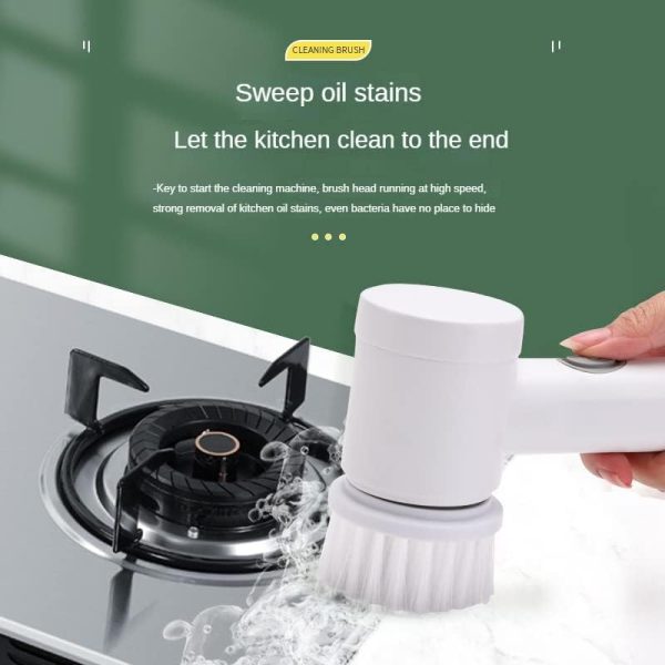Magic Brush Wireless Battery Cleaning Brush Bathtub Tile Professional Cleaning Brush Rechargeable LivSmart