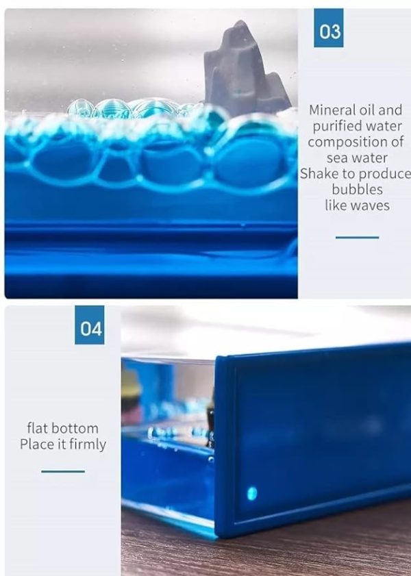 Car Dashboard Cruise Ship Fluid Drift Bottle Boat Floating livSmart