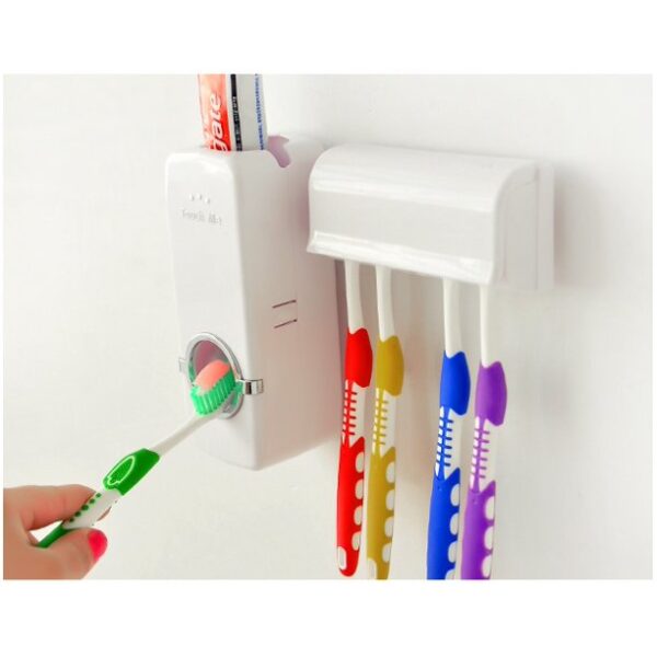 Toothpaste Dispenser Automatic Toothpaste Squeezer And Holder Set livSmart