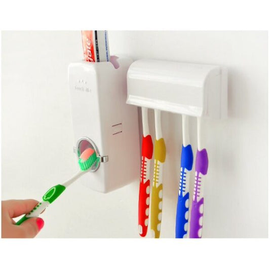 Toothpaste Dispenser Automatic Toothpaste Squeezer And Holder Set livSmart