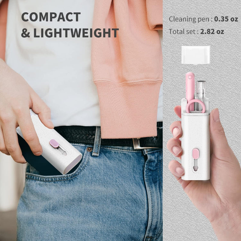 Mini Portable 7 In 1 Cleaning Tool Kit For Keybaord, Mobile, Earbuds LivSmart