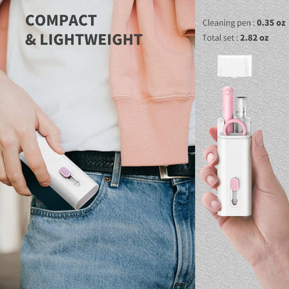 Mini Portable 7 In 1 Cleaning Tool Kit For Keybaord, Mobile, Earbuds LivSmart