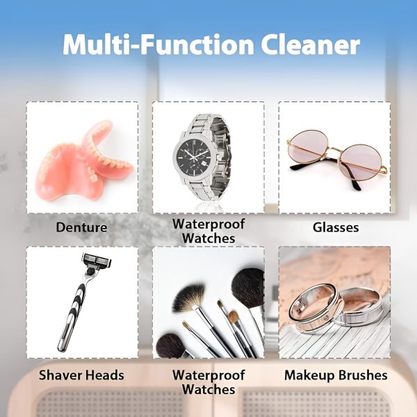 Ultrasonic Cleaner Jewelry Watch Eye Glasses Ring Makeup Brush Cleaning Machine (random Color) livSmart