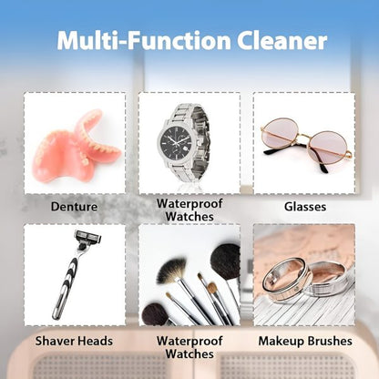 Ultrasonic Cleaner Jewelry Watch Eye Glasses Ring Makeup Brush Cleaning Machine (random Color) livSmart