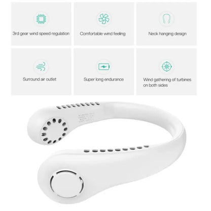 Neck Fan Portable Bladeless | Portable Rechargeable Fan Bladeless Neck Fan (random Color) livSmart