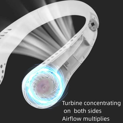 Neck Fan Portable Bladeless | Portable Rechargeable Fan Bladeless Neck Fan (random Color) livSmart