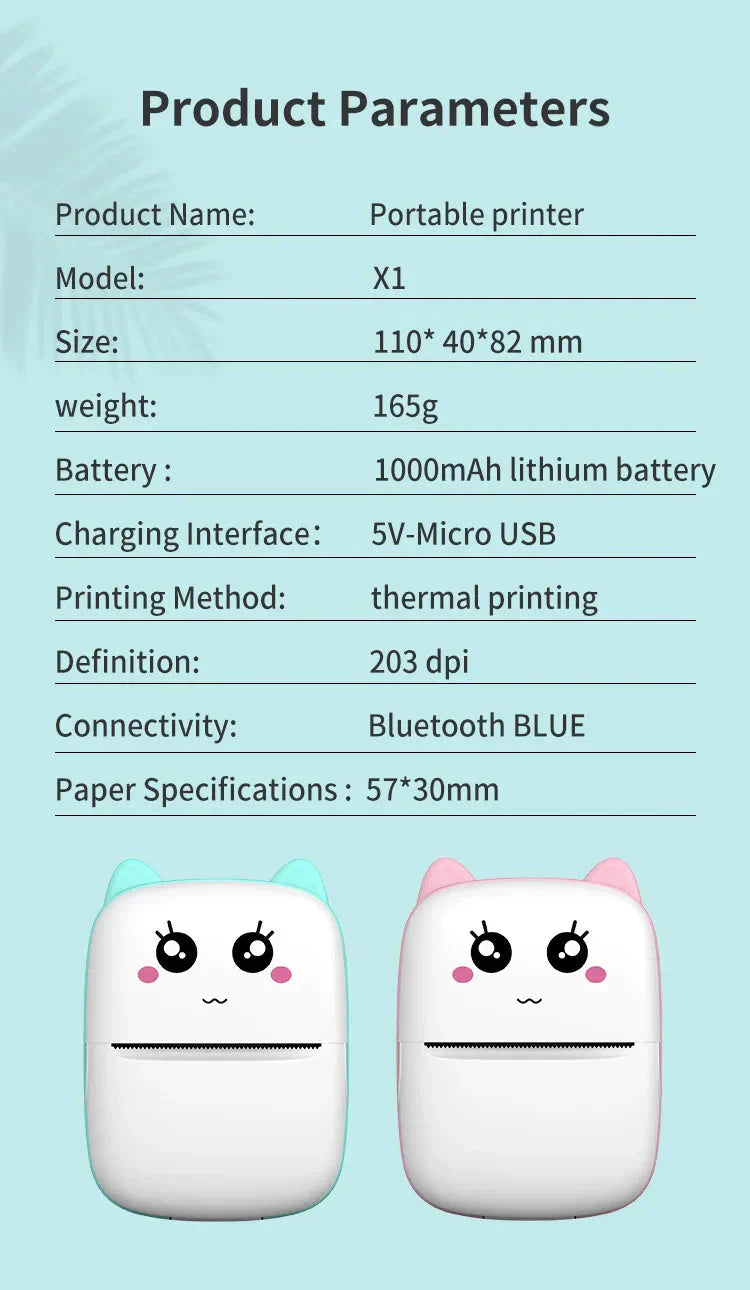 Portable Thermal Mini Printer LivSmart