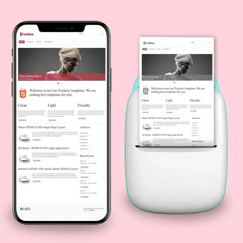 Portable Thermal Mini Printer LivSmart