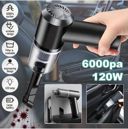 3 in 1 Portable High Power Car Vacuum Cleaner with Blower LivSmart