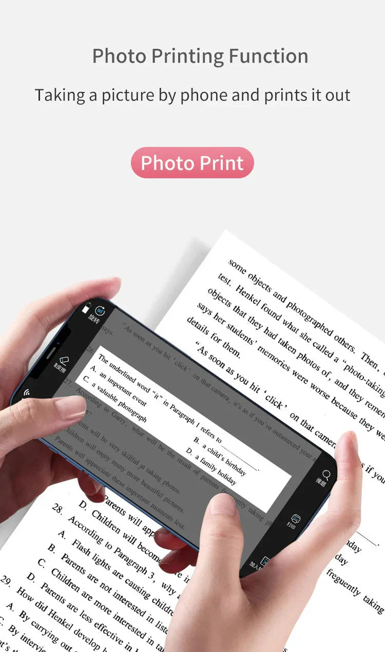 Portable Thermal Mini Printer LivSmart