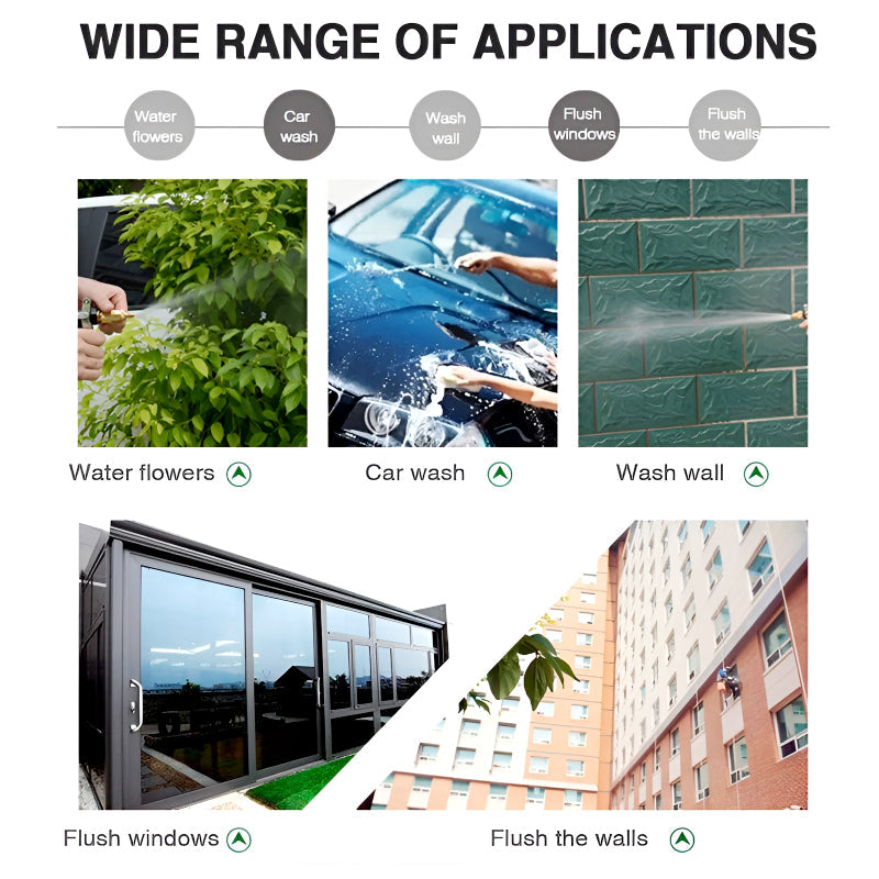 High Pressure Power Washer Car Wash Spray Gun Garden Water Gun Hose Nozzle Watering Irrigation Sprinkler Garden-tools – Plastic LivSmart