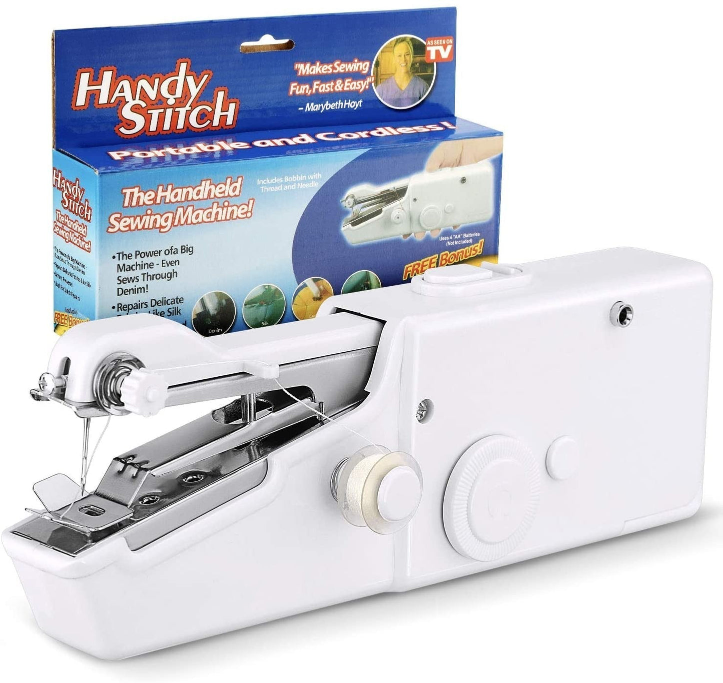 Portable Sewing Machine For Quick Repairs On All Fabrics (battery Powered) livSmart