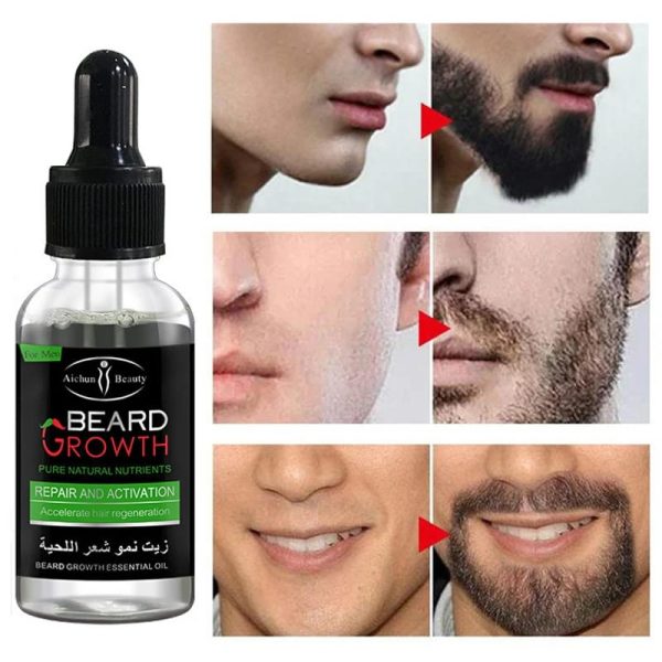 Aichun Beauty Organic Men Beard Growth Oil Concave Naturals Beard Oil 35ML livSmart
