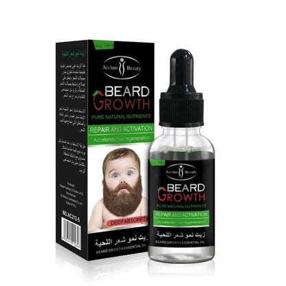 Aichun Beauty Organic Men Beard Growth Oil Concave Naturals Beard Oil 35ML livSmart