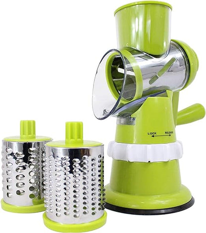 3 in 1 Rotary Cheese Grater Versatile Manual Vegetable Slicer LivSmart