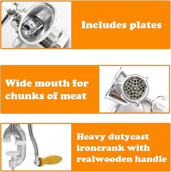 Manual Sausage Machine | Steel Meat Grinder