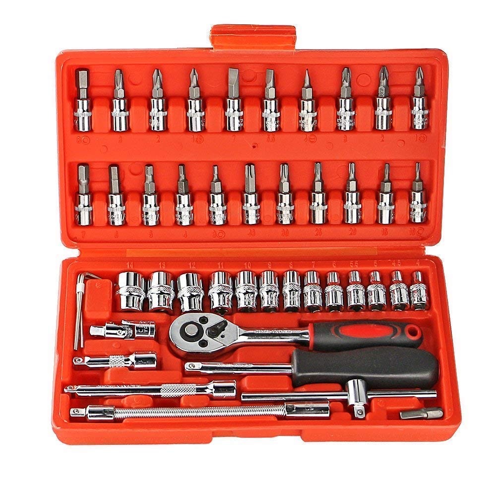 A durable, multi-functional chrome vanadium steel tool kit | CR-V - Socket Set