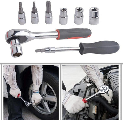A durable, multi-functional chrome vanadium steel tool kit | CR-V - Socket Set
