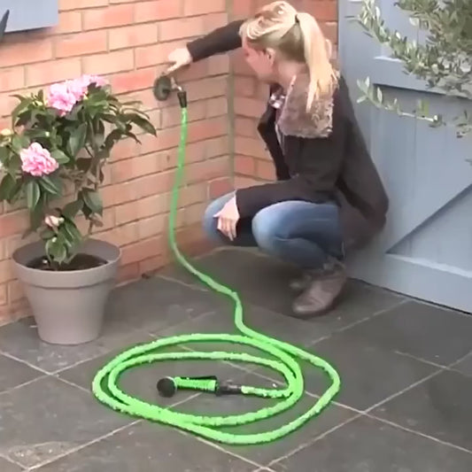 50FT Expandable Flexible Plastic Hose Pipe For Cars Garden Watering With SprayGun