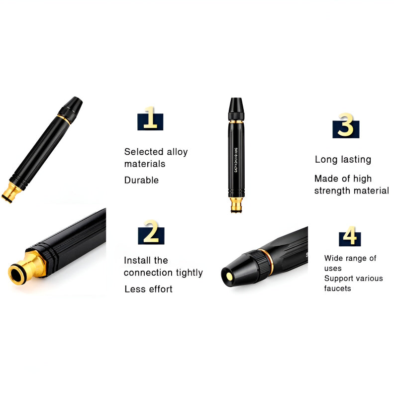 High Pressure Power Washer Car Wash Spray Gun Garden Water Gun Hose Nozzle Watering Irrigation Sprinkler Garden-tools – Plastic LivSmart